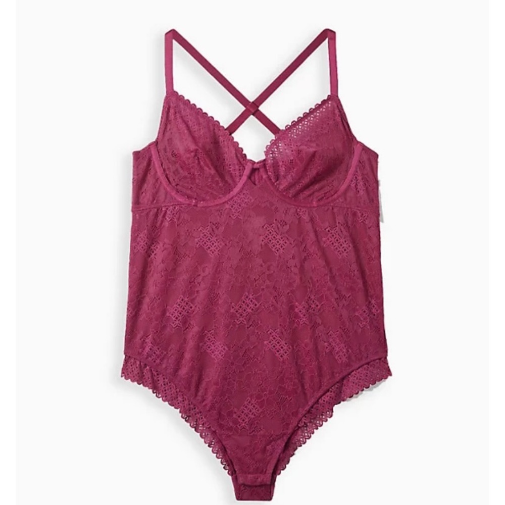 Torrid Pink Lace Chemise